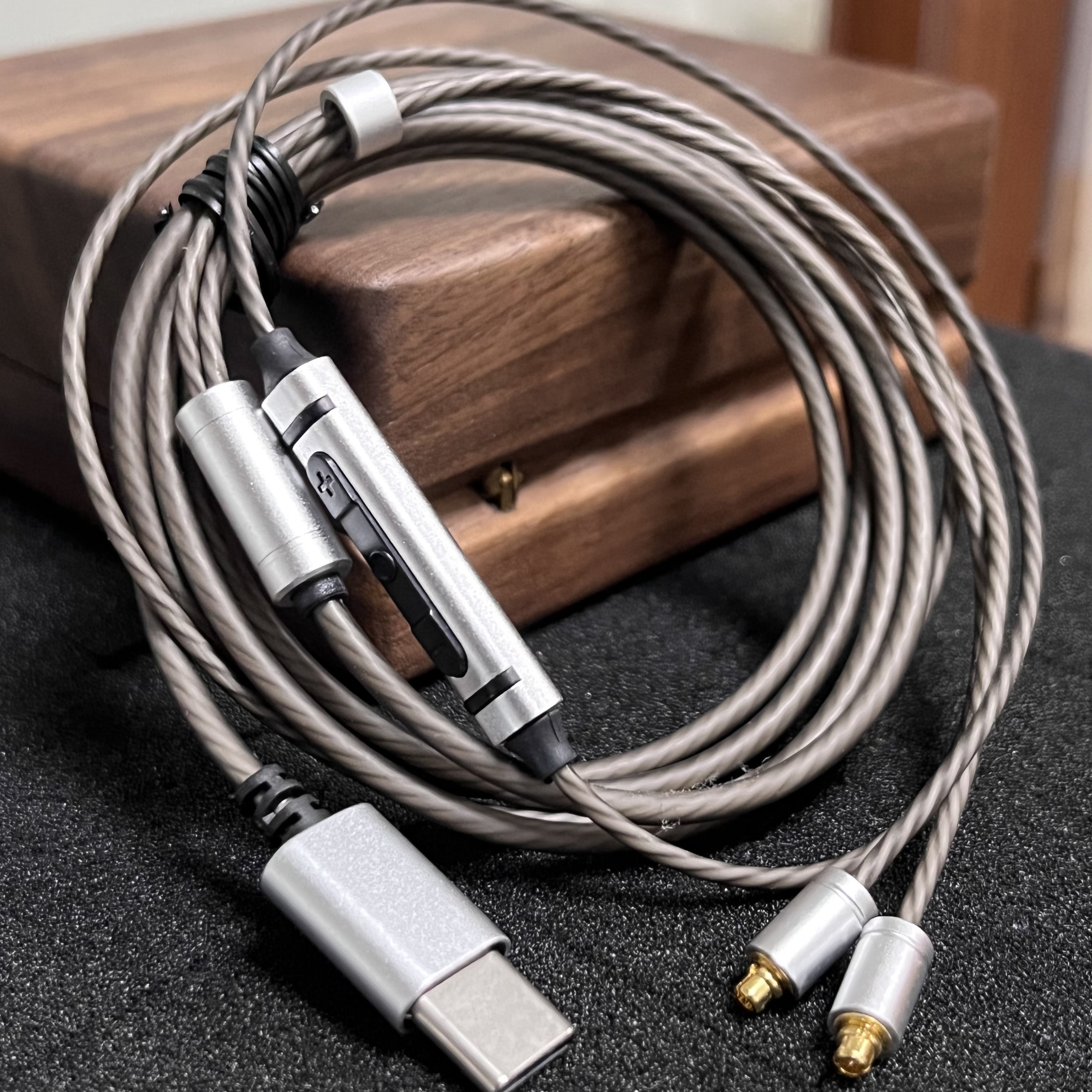 TYPE-C双芯片DAC CX31993+97220耳机升级MMCX线带麦线控