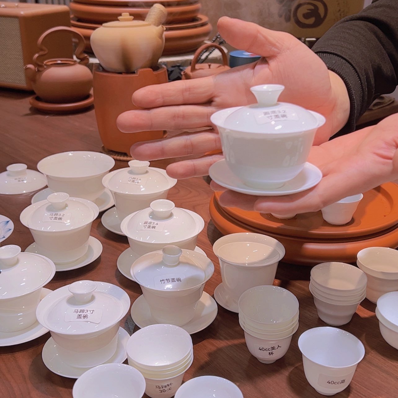 【闪购商品】骨瓷120cc圆盖碗