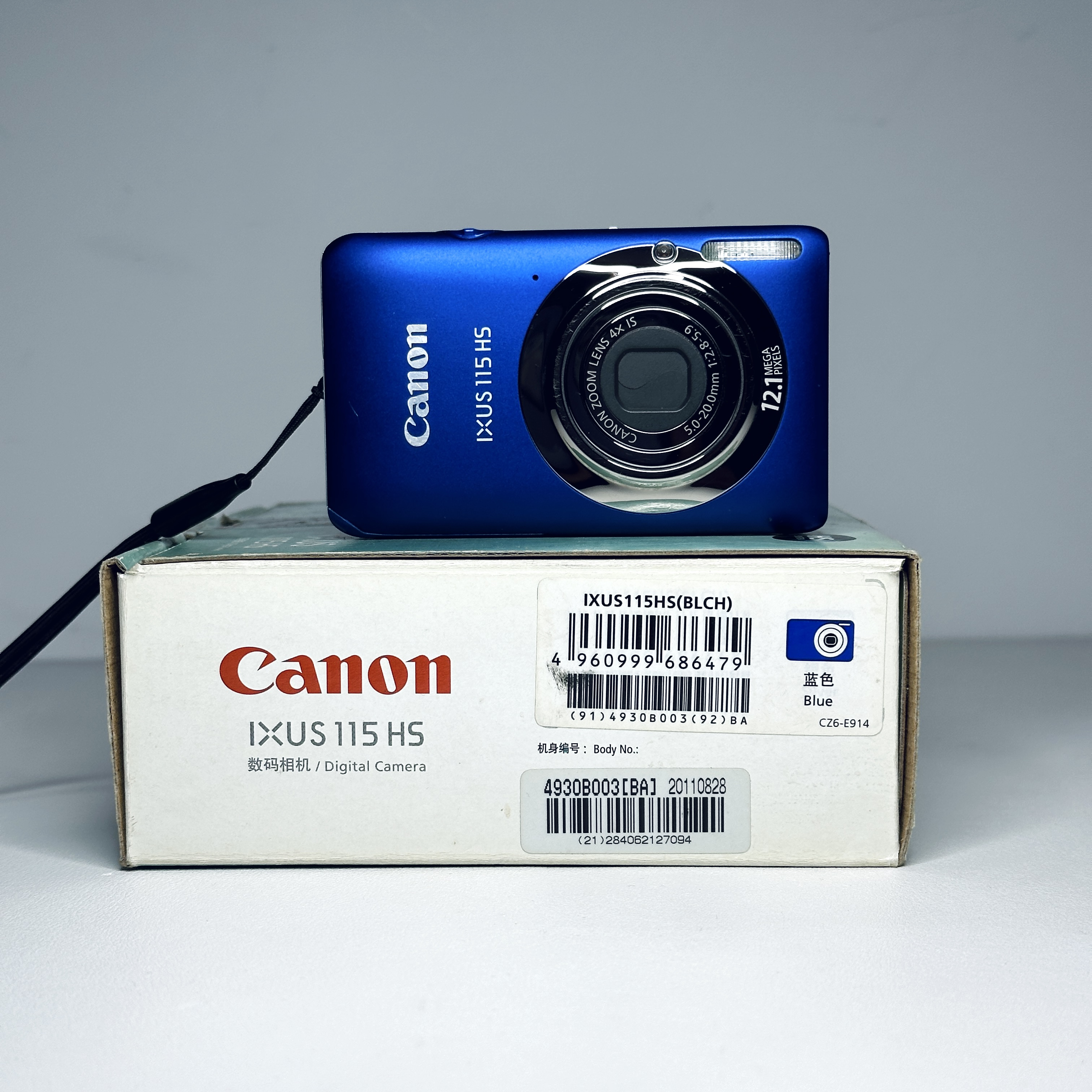 9新 Canon/佳能 ixus115 原盒、带实况、功能全好