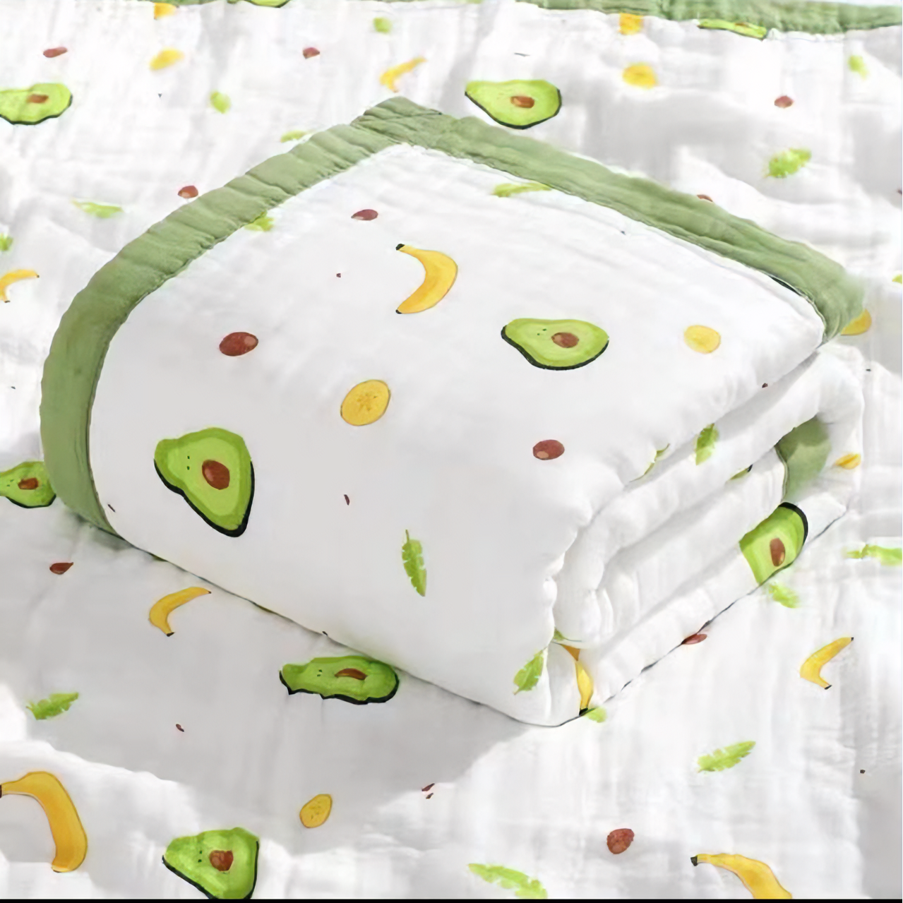 【4层浴巾】纯棉婴儿纱布浴巾儿童四层高密泡泡纱盖毯童被