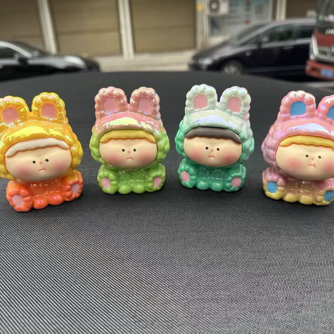 大号电镀李四 大号植绒李四 树脂潮玩摆件