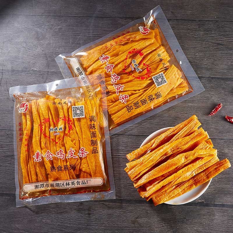 儿时味林妹妹辣条系列168g素食鸡皮条 儿时回忆美食 怀旧休闲食品