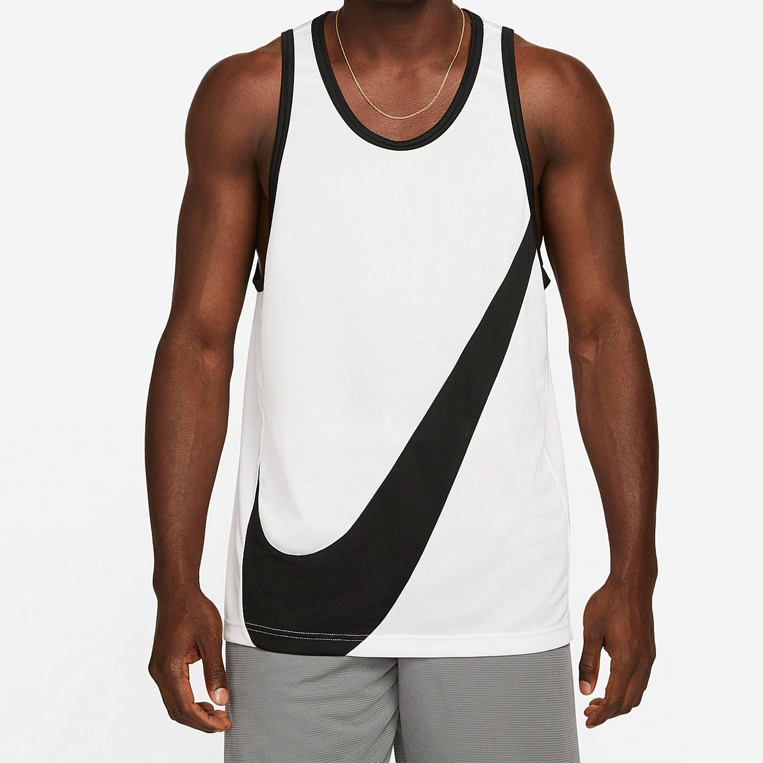 Nike/耐克正品男款篮球运动训练速干透气无袖背心 DH7133-100