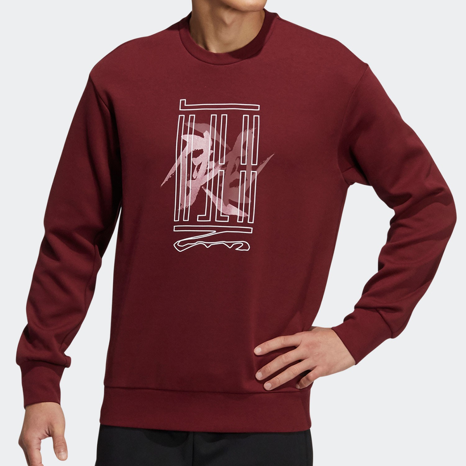 Adidas/阿迪达斯正品2022春季新款男款圆领时尚套头衫HE5162