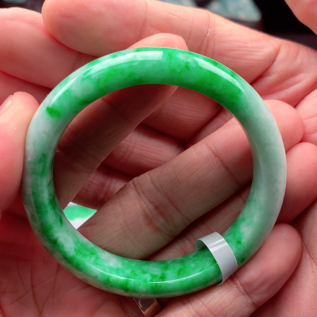 【闪购商品】翡翠手镯未镶嵌金*果