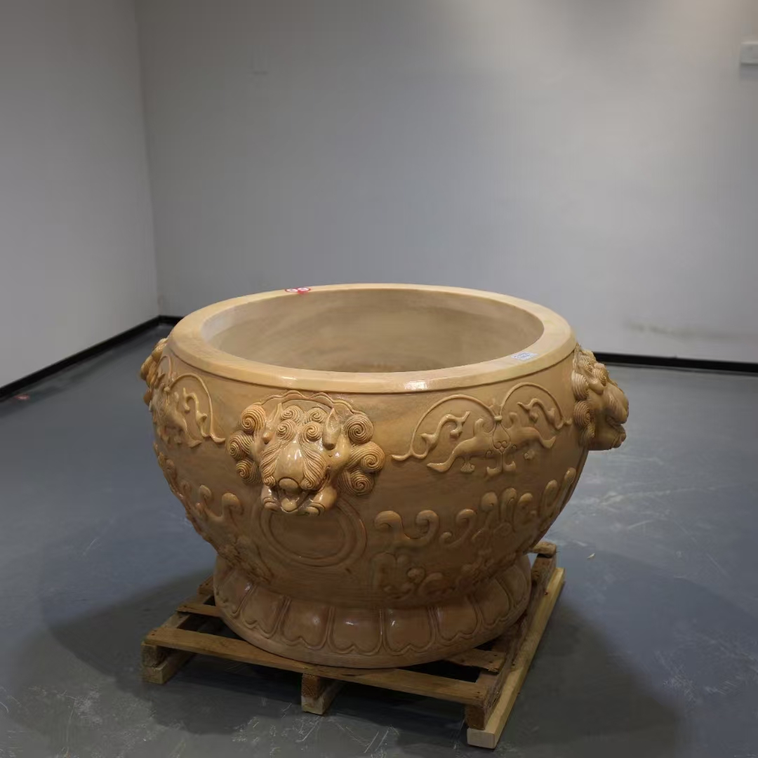 小旺精品大型石雕摆件厂家 精品石雕天然石材门海