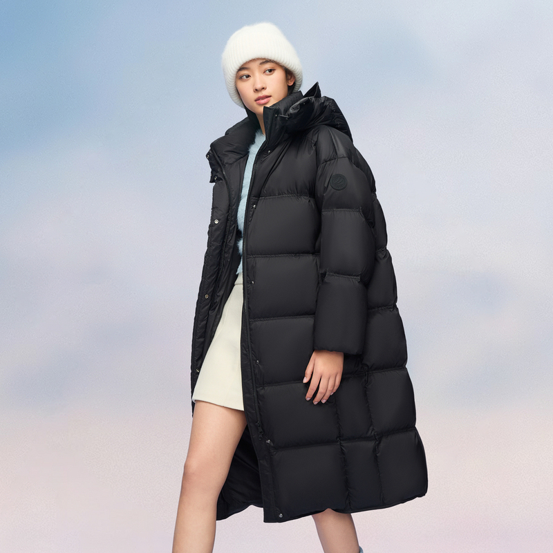 波司登全新云绒系列长款时尚休闲保暖羽绒服外套5908DY