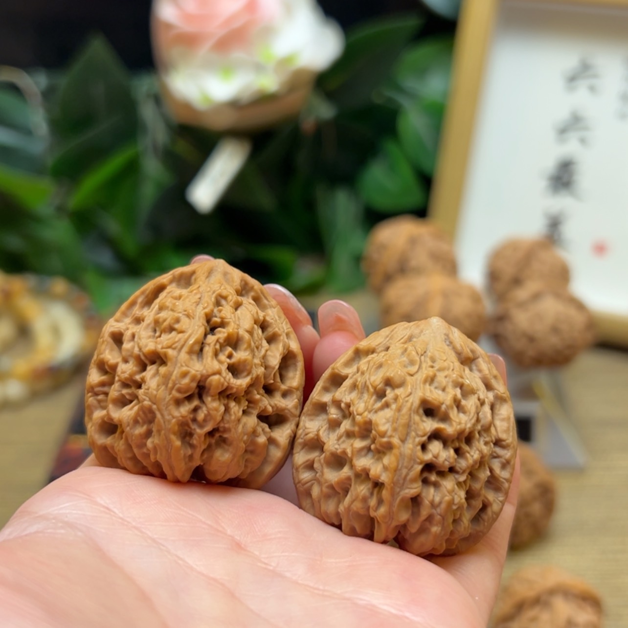 【闪购商品】文玩核桃把件墨*阳36南疆石全品