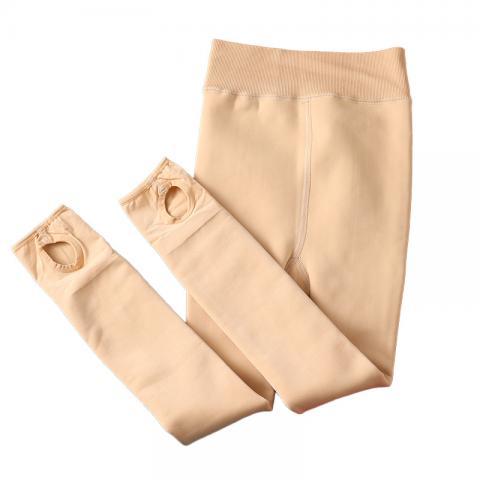 FCH儿童肤色连裤袜秋冬女童光腿神器加绒加厚舞蹈袜一体绒打底裤