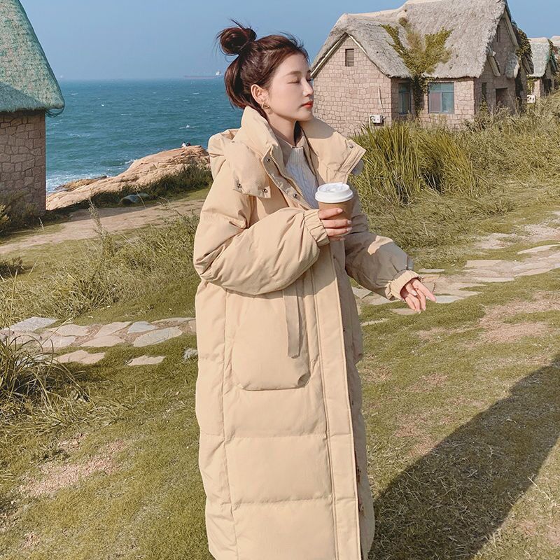 波司登羽绒羽绒棉服女长款过膝中长款2023新款冬季棉衣韩系加厚棉