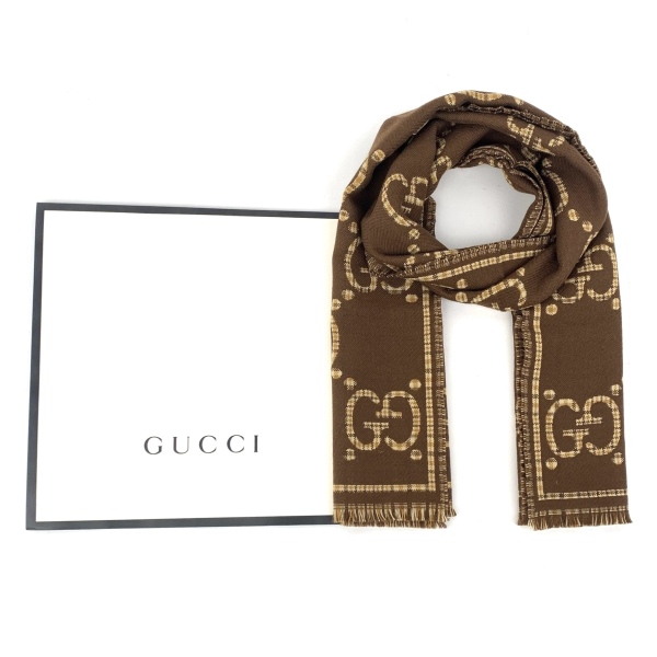 妃鱼/未使用/古驰/Gucci/围巾/市场价6800