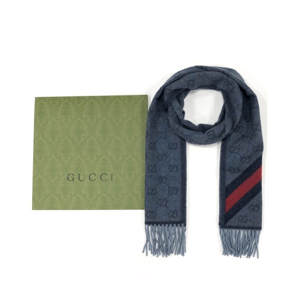 妃鱼/未使用/古驰/Gucci/围巾/市场价3600