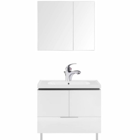 MOEN/摩恩高端简约落地式浴室柜帕罗900+奥斯汀800+龙头11222S