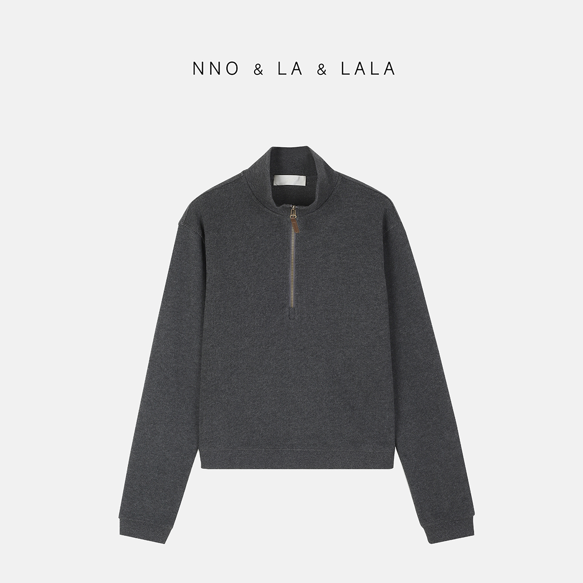 断码清默认微瑕/半拉链 灰色套头卫衣  25744