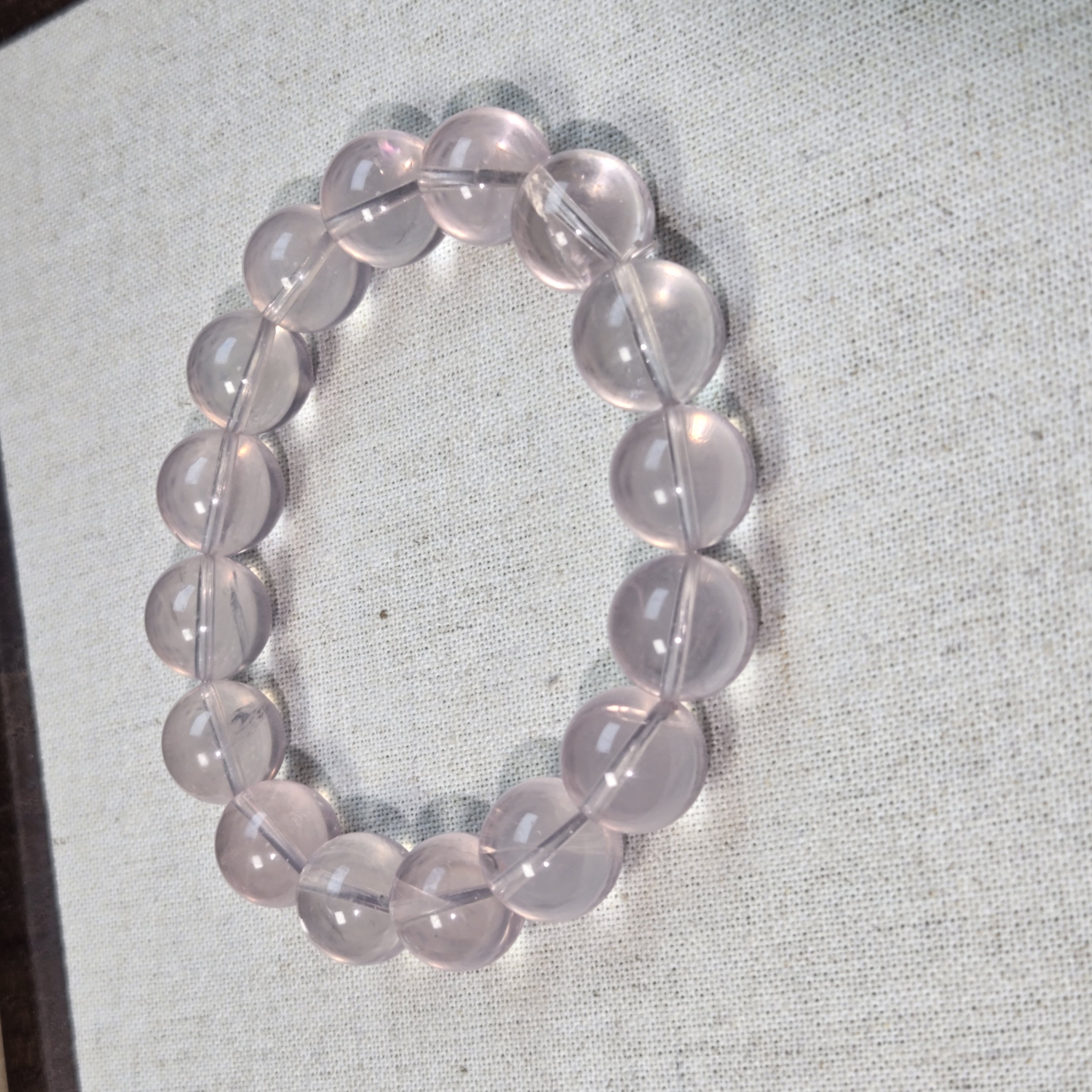 ALin爱林高定水晶珠宝收藏粉晶莫粉马粉高冰透高级感桃花粉