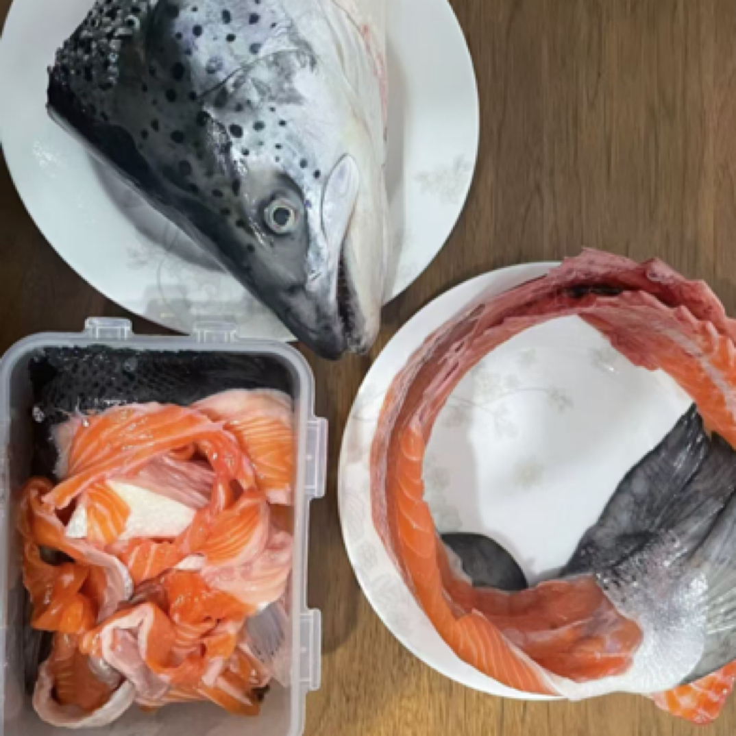 两套鱼头鱼尾鱼骨鱼鱼鳍