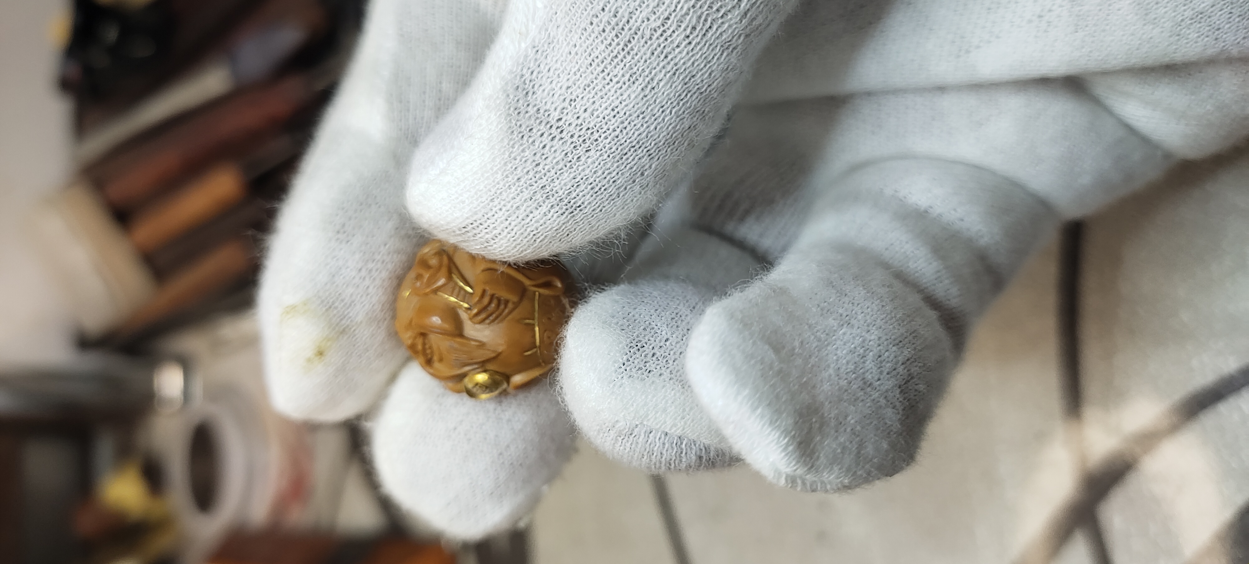 核桃雕刻猴头直拍链接