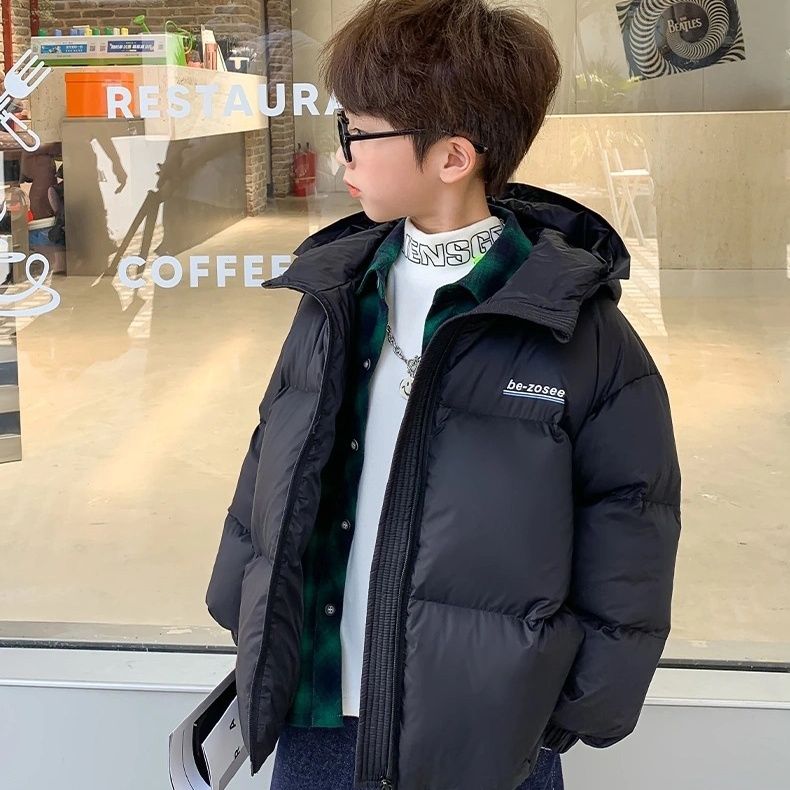 优选男童女童棉服2023宝宝新款洋气儿童外套男孩冬天衣服加厚棉衣