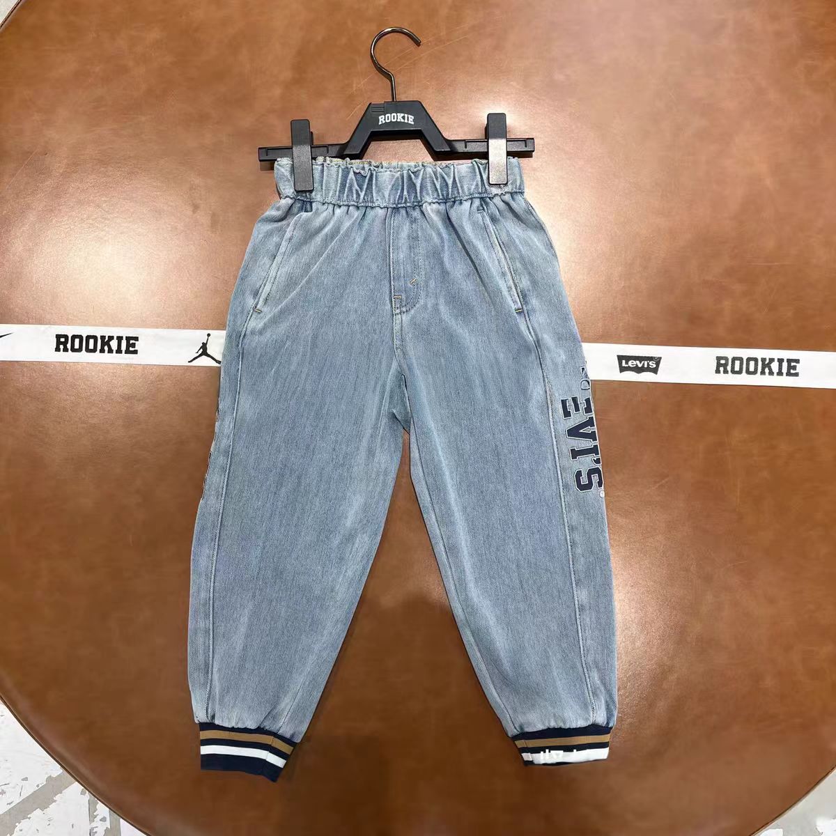 Levi's李维斯儿童裤时尚舒适运动百搭加绒保暖休闲长裤 LV2442278