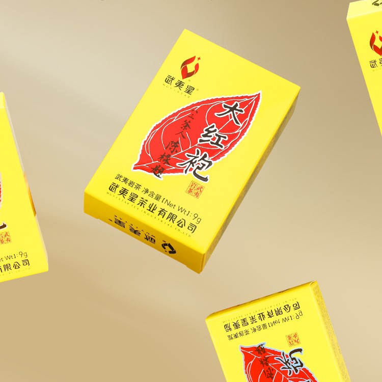 武夷星 武夷山口粮茶叶功夫茶黄条大红袍品鉴9g