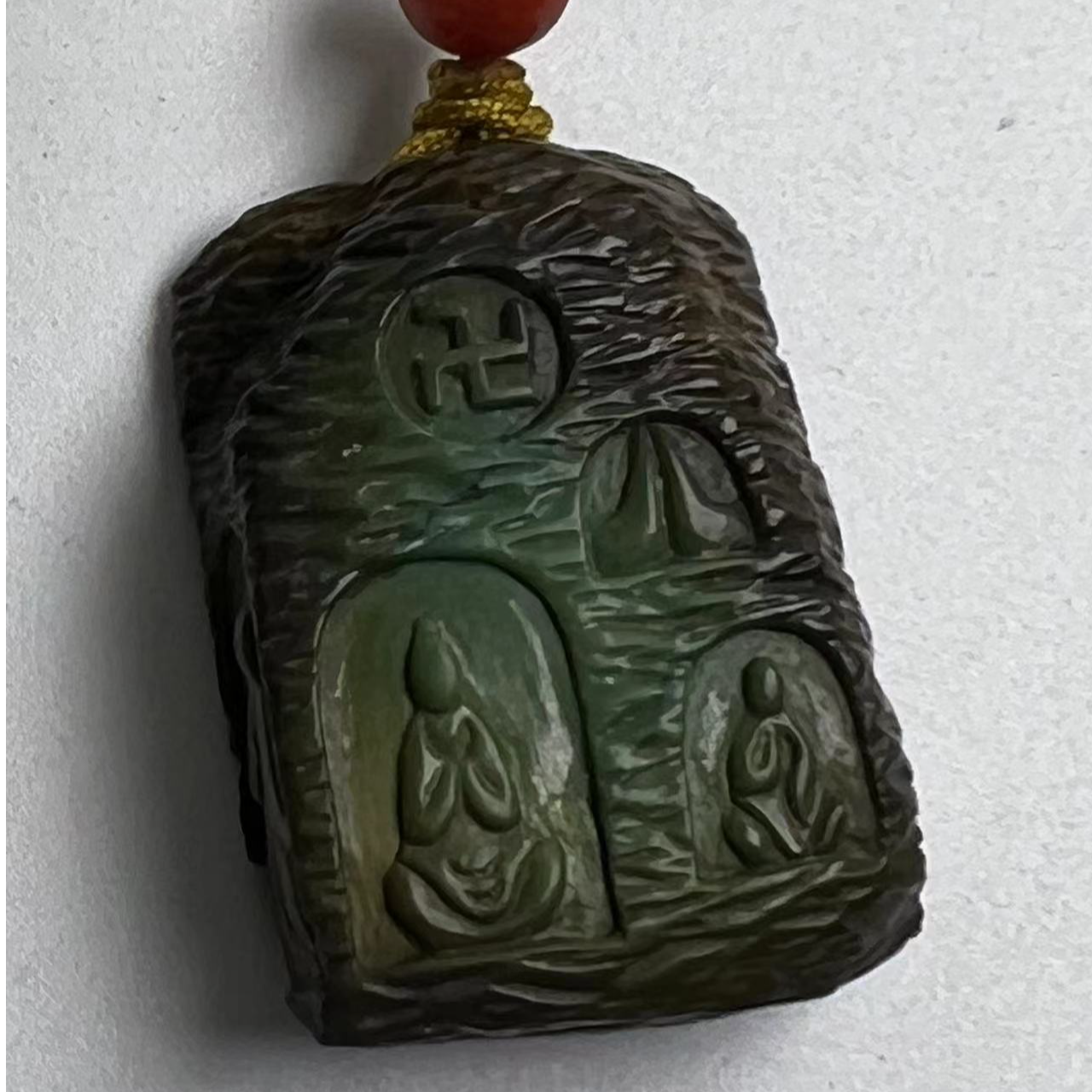 松石手工雕刻牌子