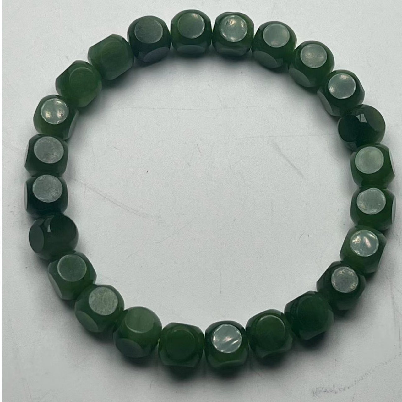 精致碧玉手串尺寸8