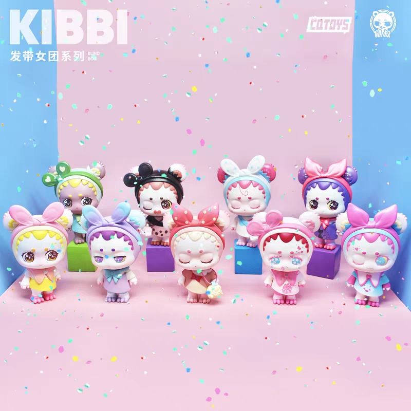 kibbi发带女团系列盲盒可爱少女心公仔潮玩摆件礼物
