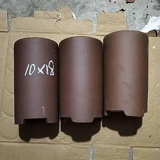 紫砂20CM（含）-50CM（不含）三个笔筒瑕疵