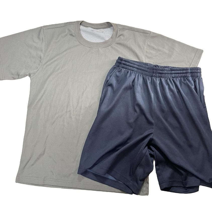 短袖弹力体能服套装夏季男士T恤速干透气不起球不起毛户外运动