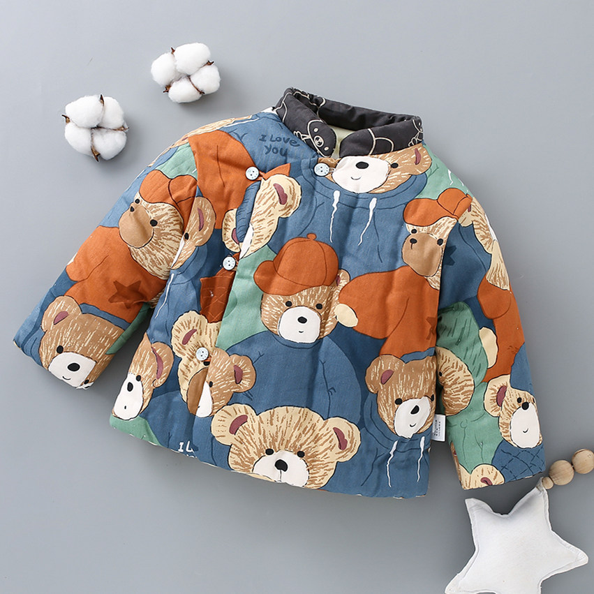 婴儿手工棉衣男女宝宝冬季新款棉袄棉花冬款加厚保暖加肥宽松棉服