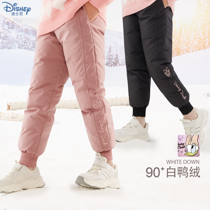 女童羽绒裤2025冬装新款儿童裤子鸭绒保暖裤外穿大童休闲裤