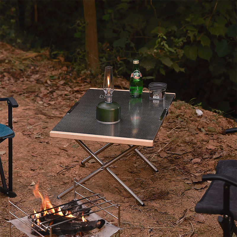 【你的山·折叠桌】户外便携不锈钢野餐烧烤桌子露营桌折叠桌可拆卸