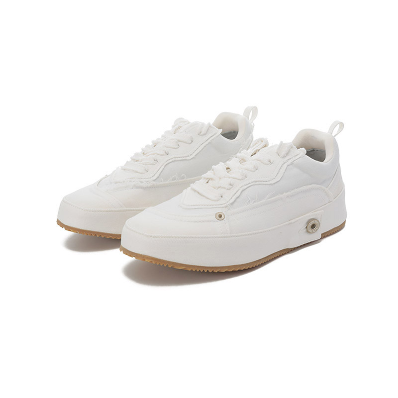 99新 LOEWE/罗意威 【特例品】男士系带厚底运动鞋小白鞋M816282X75