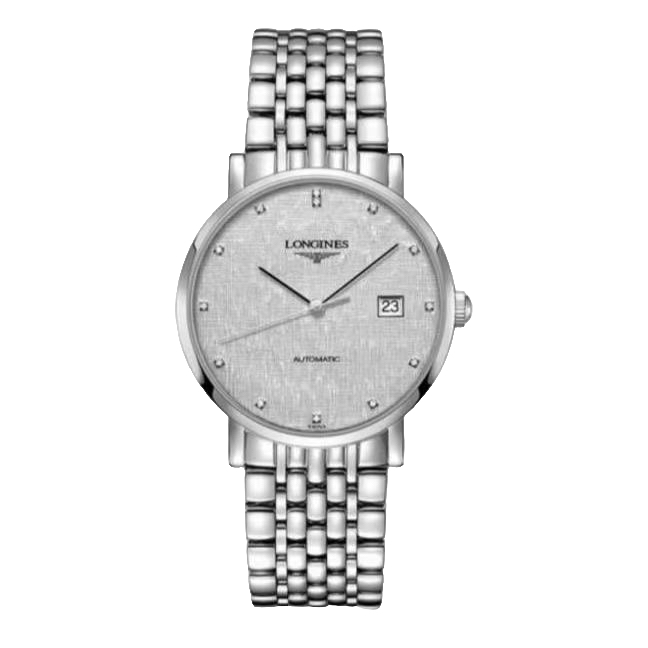 99新 Longines/浪琴 博雅910/39mm/布纹盘钻刻机械男表/公价19100