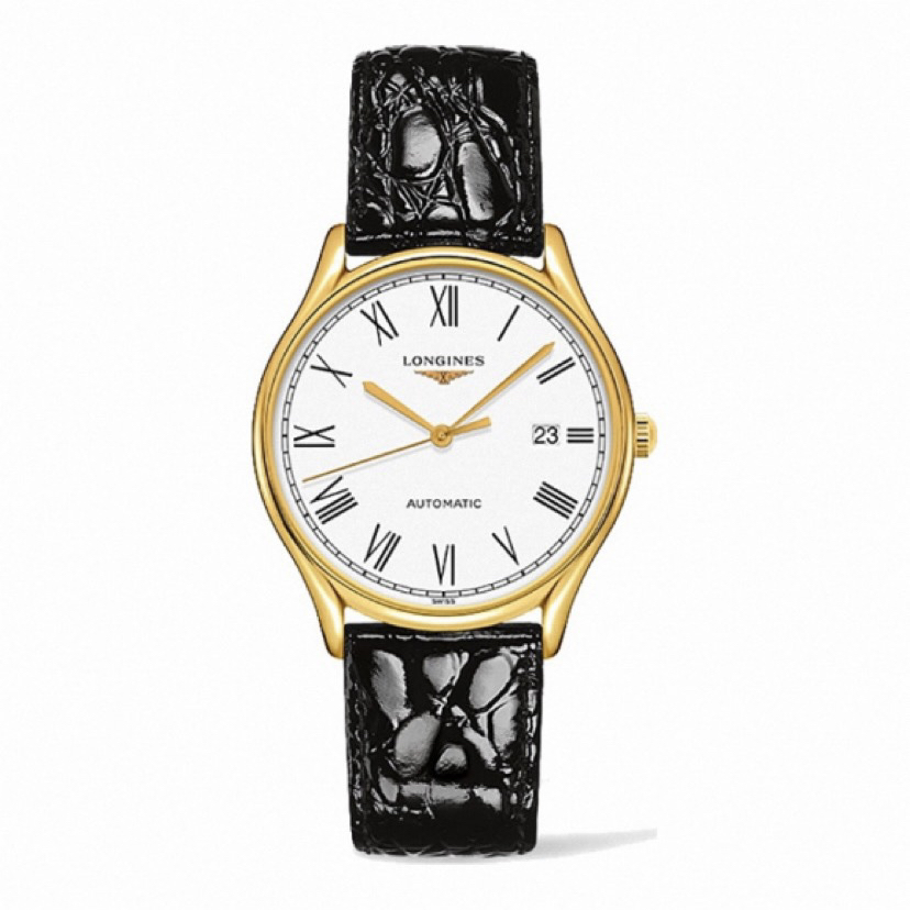 99新 Longines/浪琴 律雅960/38.5mm/间金白罗马皮带男/
