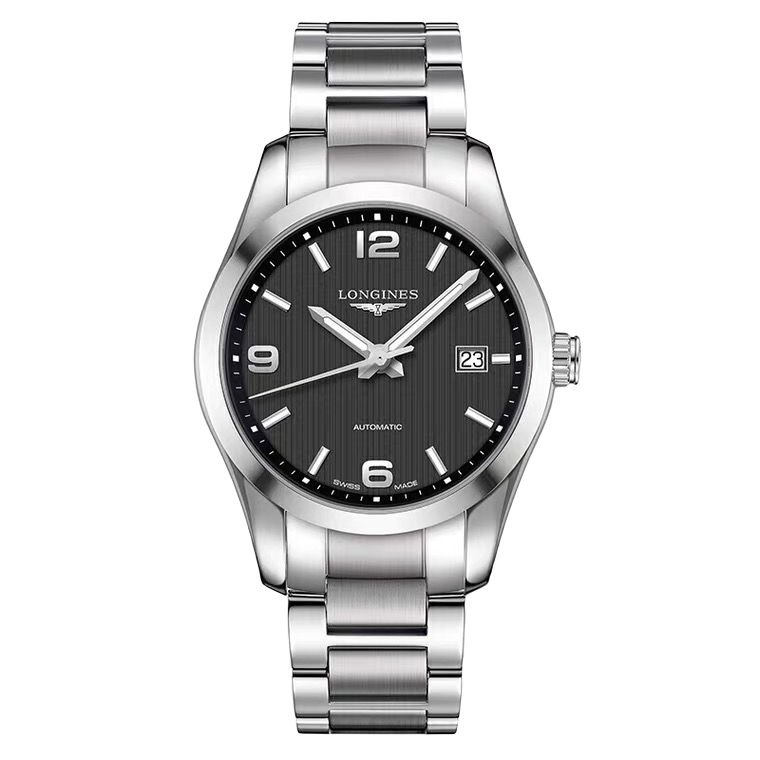 99新 Longines/浪琴 康铂785/表径40mm/黑盘夜光机械男士表