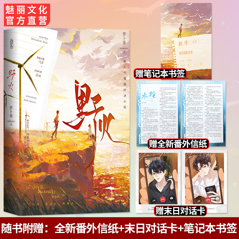 魅丽文化正版野火原名重生之真不挖煤萝卜桑著校园暗恋双男主小说