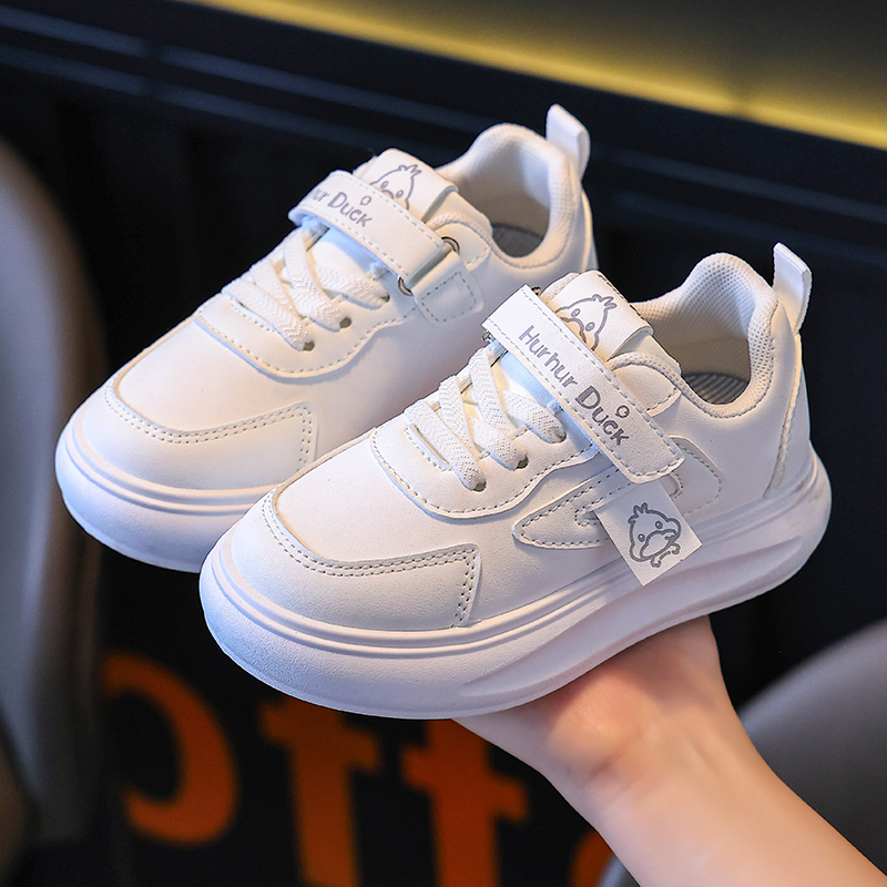 小黄鸭童鞋儿童板鞋2024春秋新款男童韩版面包鞋女童时尚休闲鞋中
