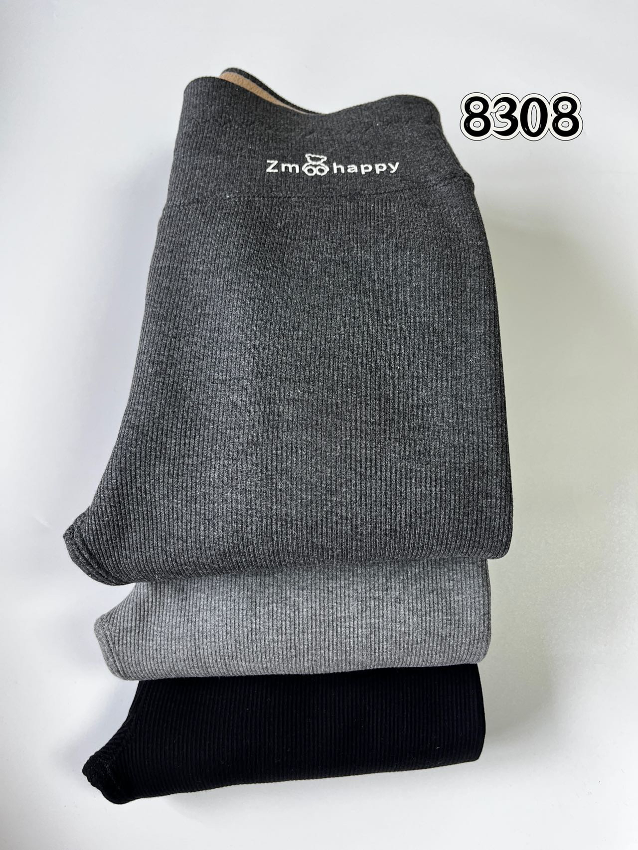 500克加厚加绒竖条保暖裤