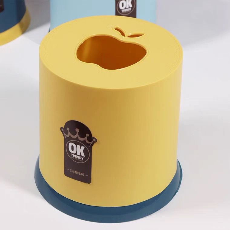 简约桌面抽纸盒圆筒圆形纸巾盒饭店餐厅卷纸筒家用客厅纸巾收纳盒