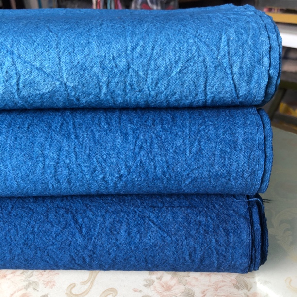 南通老机织纯棉土布 纯手工植物新染 服饰床用品包包手工制作DlY