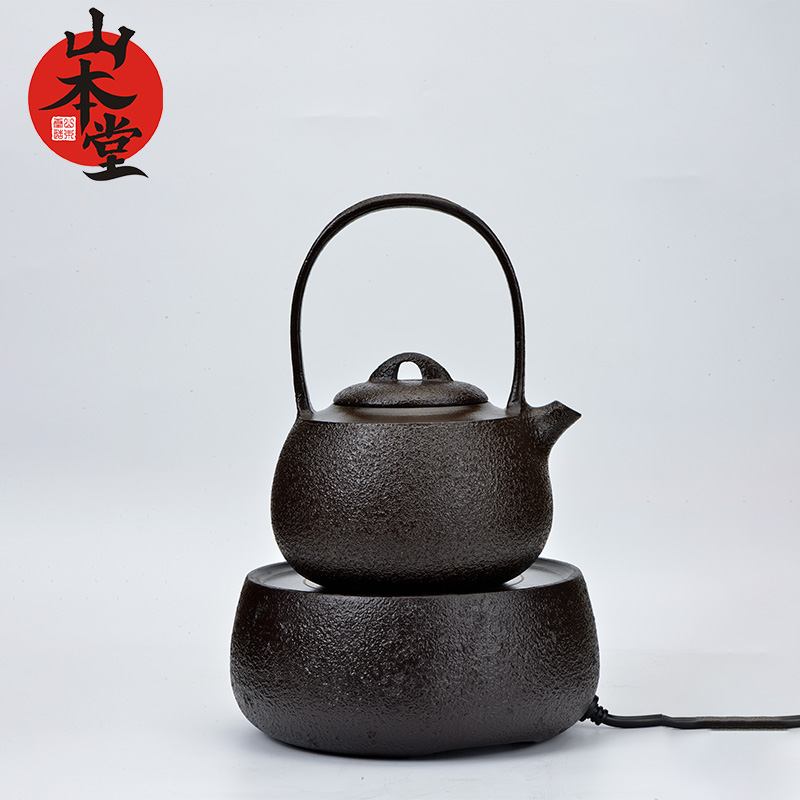 山本堂 纯手工铁壶【连嵛素壶】手造无涂层铁壶煮茶烧水壶