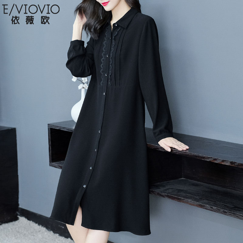 单排扣连衣裙229012