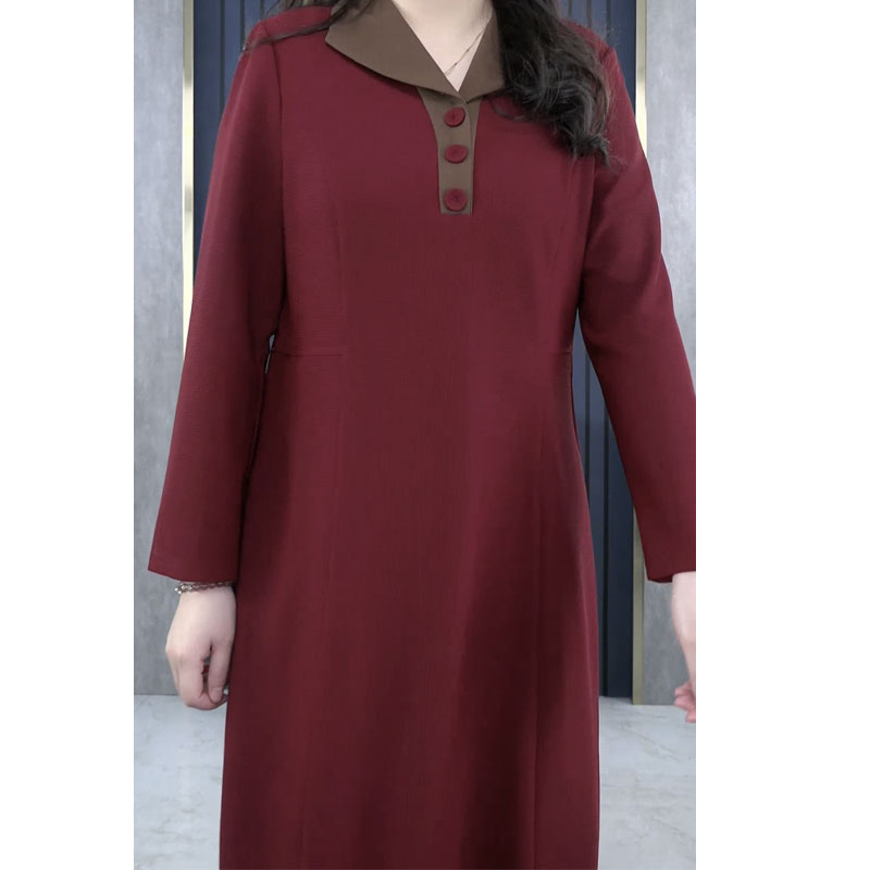 依薇欧秋季休闲长袖连衣裙ZB5437