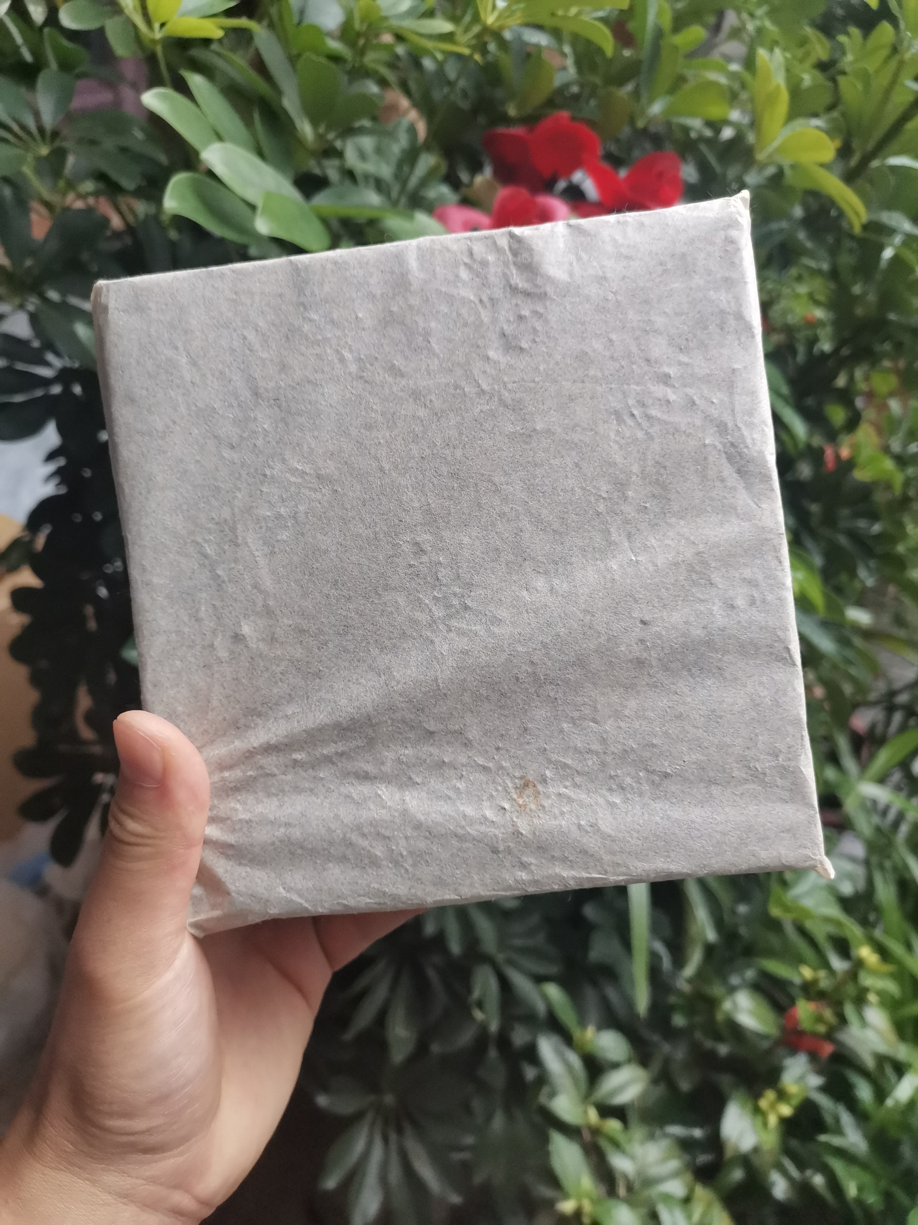 茶話-云南手工制作普洱生茶手撕砖—（松压砖）