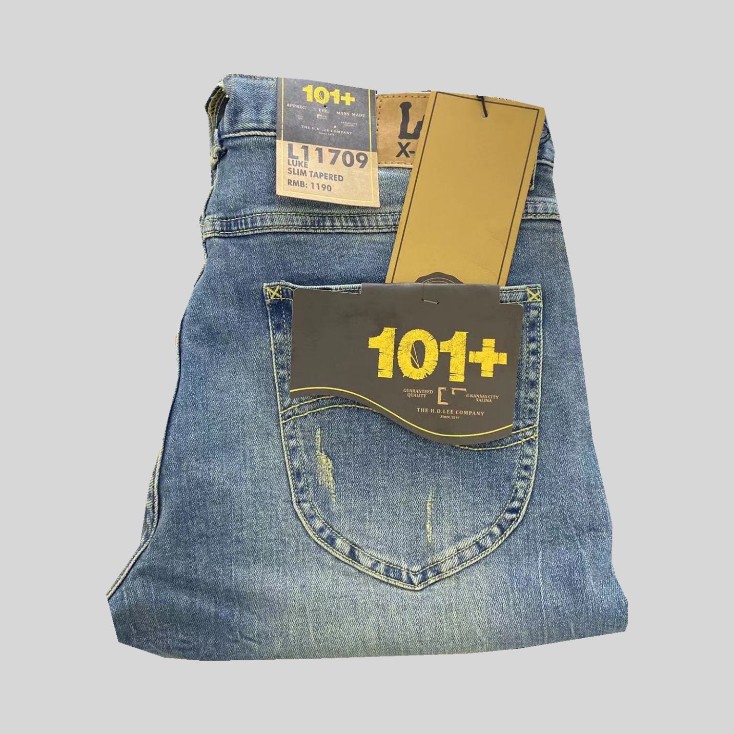 【秋冬上新】e家 磨破工艺101+款 牛仔裤#709款