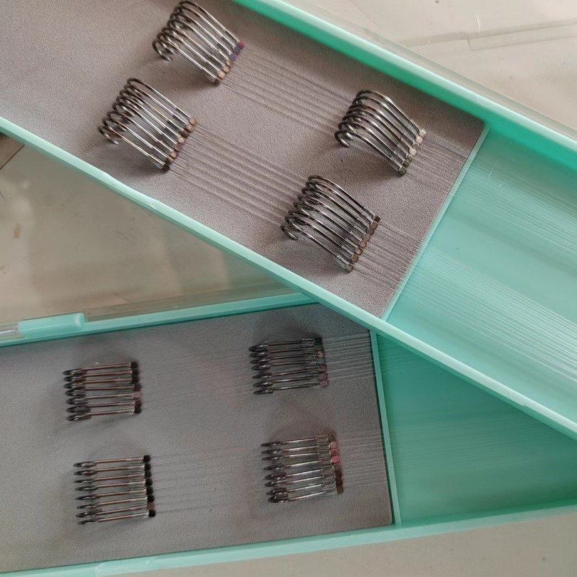 仓吉改良新关东鱼钩无刺成品子线双钩草鱼下线70cm长15付