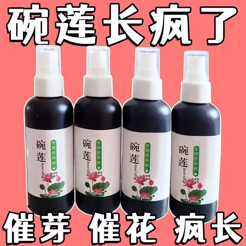 碗莲荷花营养液催芽促开花防黄叶叶面黑烂叶不开花水培绿植通用肥
