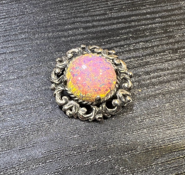 铁合金琉璃胸针 vintage中古琉璃胸针百搭精致复古时尚精美