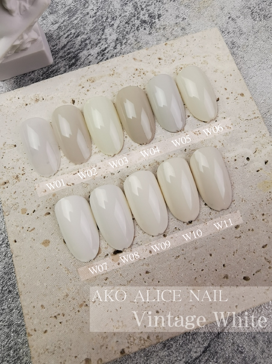 AKO透白色胶甲油胶米白简约冬季指甲油胶显白白月光奶白纯白气质